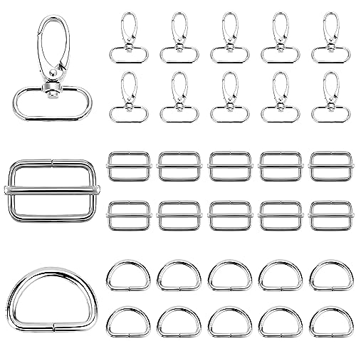 30 Stk Schlüsselanhänger D-Ringen,Schwenkverschluss Karabinerhaken Hummer und Schlüsselanhänger Set,Schwenker Schlüsselring Verschluss Schwenk 360° Drehbar Karabinerhaken Für Lanyard Handwerk Silber 30 Stk Schlüsselanhänger D-Ringen,Schwenkverschluss Karabinerhaken Hummer und Schlüsselanhänger Set,Schwenker Schlüsselring Verschluss Schwenk 360° Drehbar Karabinerhaken Für Lanyard Handwerk Silber von Esteopt