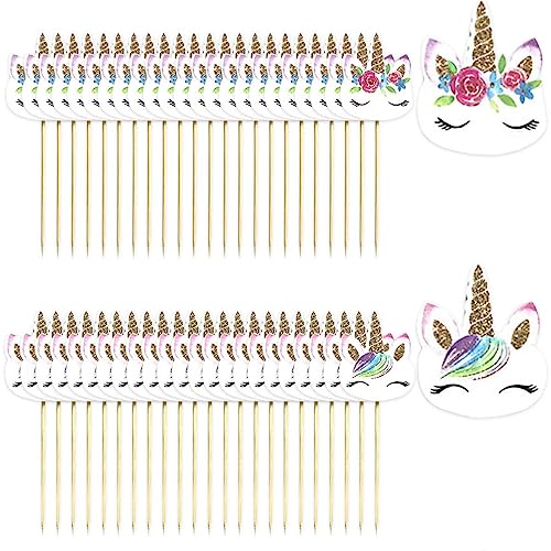48 Stück Einhorn Muffin Deko, Einhorn Cupcake Toppers, Einhorn Cupcake Dekoration, Einhorn Tortendeko, Kuchen Deko, Cupcake Deko, für Birthday Party Supplies 48 Stück Einhorn Muffin Deko, Einhorn Cupcake Toppers, Einhorn Cupcake Dekoration, Einhorn Tortendeko, Kuchen Deko, Cupcake Deko, für Birthday Party Supplies von Esteopt