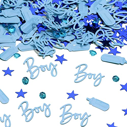 Babyparty Dekorationen Konfetti für Babyparty, Junge Tischdekoration, Kobaltflaschen, Acryldiamanten für Tischdekoration (Blau) von Esteopt