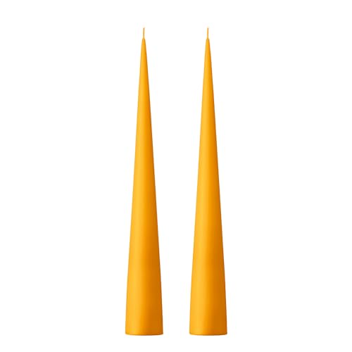 Ester & Erik Mango Cone Candles - 2er Set in Geschenkbox - 25 cm hohe Kegelkerzen mit Baumwolldocht - Hergestellt aus 100% parfümfreiem, geruchlosem reinem Paraffinwachs - 13+ Stunden Brenndauer Ester & Erik Mango Cone Candles - 2er Set in Geschenkbox - 25 cm hohe Kegelkerzen mit Baumwolldocht - Hergestellt aus 100% parfümfreiem, geruchlosem reinem Paraffinwachs - 13+ Stunden Brenndauer von Ester & Erik