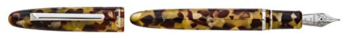 Esterbrook Füllfederhalter aus der Serie „Estie Tortoise"und aus schwarz-braunem Acryl mit verchromten Beschlägen mit einer Federstärke Mittel (M), E126-M, 14,99 cm (geschlossen) von Esterbrook