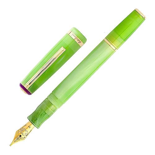 Esterbrook JR Pocket Pen Key West Füllfederhalter in der Farbe Key Lime Gold mit Edelharz, Federstärke: Mittel, EJRKL-M Esterbrook JR Pocket Pen Key West Füllfederhalter in der Farbe Key Lime Gold mit Edelharz, Federstärke: Mittel, EJRKL-M von Esterbrook