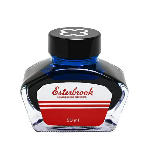 Esterbrook Tinte für Füllfederhalter in der Farbe Aqua, im Glas, Größe: 50 ml, EINK-AQUA von Esterbrook