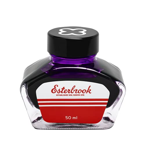 Esterbrook Tinte für Füllfederhalter in der Farbe Shimmer Lilac, im Glas, Größe: 50 ml, EINK-SHIMMERLILAC von Esterbrook