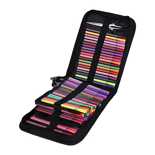 120 Löcher Federmäppchen, Faltbare Aufrollen Stifttasche Verdicken Bleistift Tasche Stiftemappe Stifterolle Stifteetui für Reisen/Schule/Büro/Kunst 120 Löcher Federmäppchen, Faltbare Aufrollen Stifttasche Verdicken Bleistift Tasche Stiftemappe Stifterolle Stifteetui für Reisen/Schule/Büro/Kunst von Estink