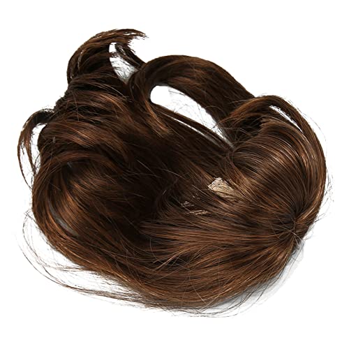 Estink 1/6 Kugelgelenkpuppenperücke Hochtemperaturseide mit Pony Elastic Mesh 15,5-17 cm Puppe (Hellbraun) von Estink