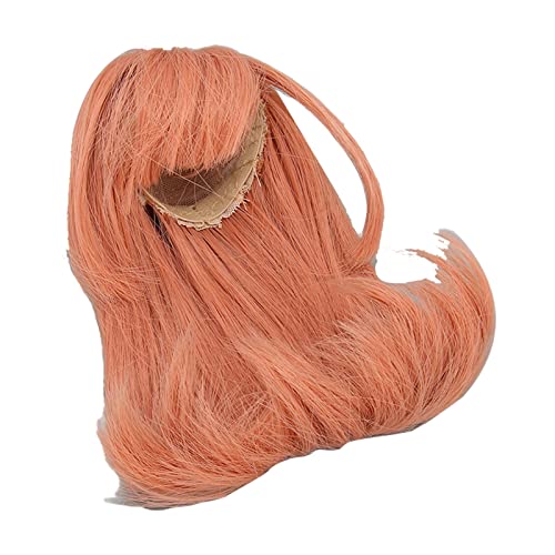 Estink 1/6 Kugelgelenkpuppenperücke Hochtemperaturseide mit Pony Elastic Mesh 15,5-17 cm Puppe (Karottenfarbe) von Estink
