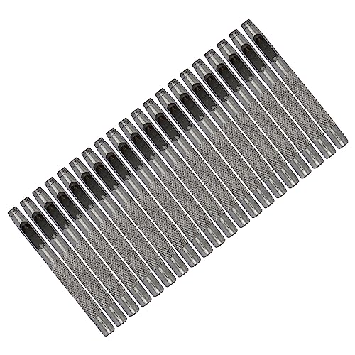 Estink 20pcs Lederstempel Set Kohlenstoffstahl Hohe Härte Hohlhöhle Runde Loch Set für Gurte Jacken (4,5 mm) von Estink