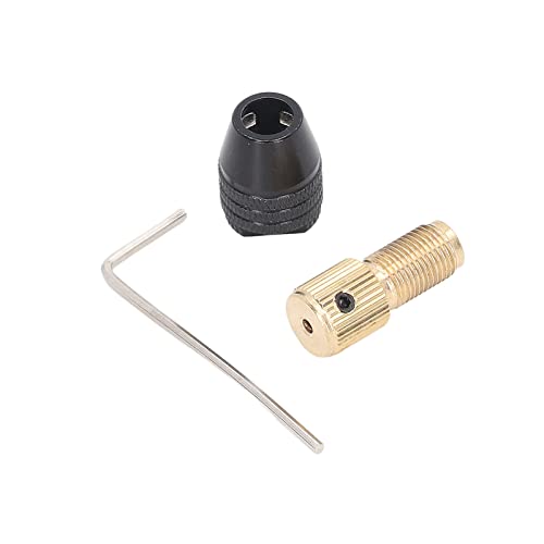 Estink 3 Kiefer Selbstverspannungsbohrer -Chuck -Set mit Messingstab Zum Elektrobohrpolieren für Mikro Elektrobohrer (2,0 mm Loch) von Estink
