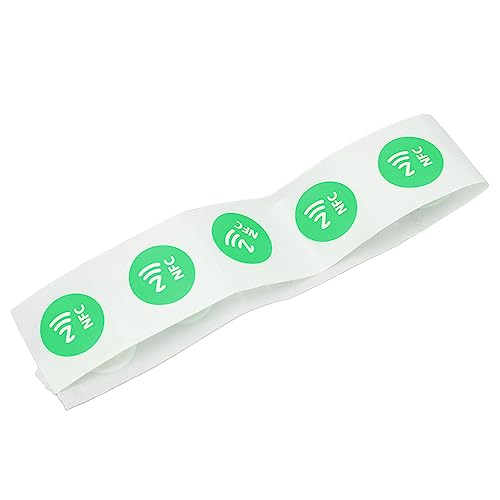 Estink 30pcs NFC -Aufkleber, die für Tagmo und für Kompatibel Sind, Wasserdichtes PVC -Material, 504 Bytes Speicher (GREEN) von Estink