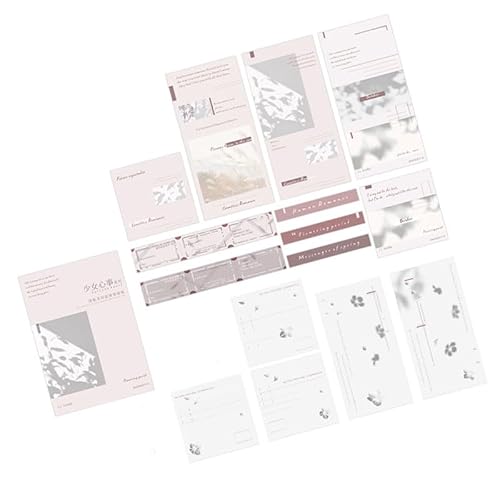 Estink 45 Blätter Leichter Schattenmotivkleber Aufkleber für DIY Scrapbook Personalisierte Zeitschriften (Dunstige erste Liebe) von Estink