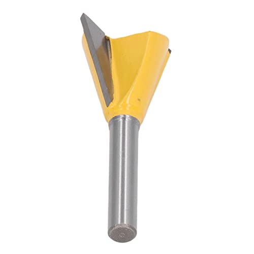 Estink 6 Mm 1/4in Schaft Schwalbenschwanz Router Bit Effizient Holzbearbeitungsschneider für Schwalbenschwanzform Groove, Ideal für Holzhandwerk, Wolframstahllegierung Material (6*7/8)) von Estink