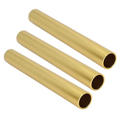 Estink Aluminiumlegierung Relais -Stabset von 3 3, Auffällige Hohldesign für Relay -Rennen, Angemessene Größe für Verschiedene Altersgruppen (YELLOW) von Estink
