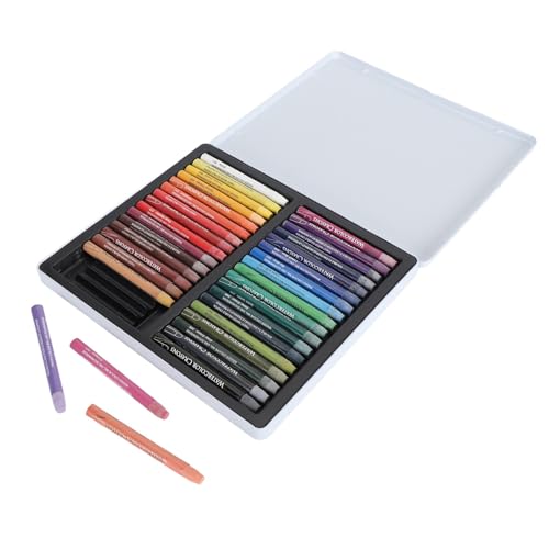 Estink Art Aquarell Crayons Tragbarer Wachs -Basis -Basis Set, Leicht zu Greifen, für die Tägliche Praxis, 24 Farben in Metallbox, Ideal für die Kunstkreation (36 Farben) von Estink