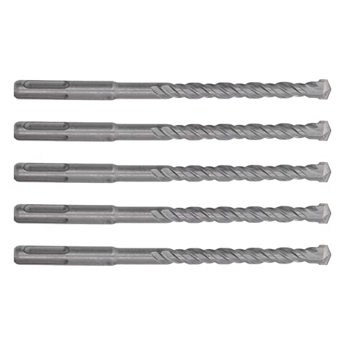 Estink Betonbohrerbits 2 Flötenkarbidspitze für Ziegel, Blöcke, Steine ​​hohe Härte 40cr Material für Bauarbeiter 5 Stk 160 Mm Länge (10 mm) von Estink