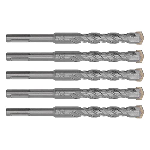 Estink Betonbohrerbits 2 Flötenkarbidspitze für Ziegel, Blöcke, Steine ​​hohe Härte 40cr Material für Bauarbeiter 5 Stk 160 Mm Länge (15 mm) von Estink
