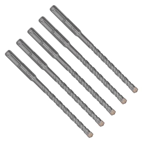 Estink Betonbohrerbits 2 Flötenkarbidspitze für Ziegel, Blöcke, Steine ​​hohe Härte 40cr Material für Bauarbeiter 5 Stk 160 Mm Länge (8 mm) von Estink