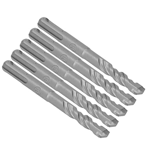 Estink Carbid -Tipp -Bohrer Bit 5pcs Cooler Betonhammer Bit Spiral 2 Flöten Einflussbohrmaschine für Ziegelstein, Geeignet für Industrie und Projekte (10 mm) von Estink