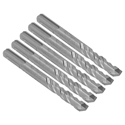 Estink Carbid -Tipp -Bohrer Bit 5pcs Cooler Betonhammer Bit Spiral 2 Flöten Einflussbohrmaschine für Ziegelstein, Geeignet für Industrie und Projekte (12 mm) von Estink