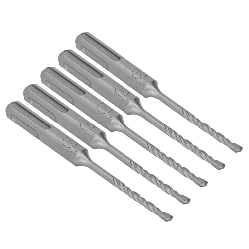 Estink Carbid -Tipp -Bohrer Bit 5pcs Cooler Betonhammer Bit Spiral 2 Flöten Einflussbohrmaschine für Ziegelstein, Geeignet für Industrie und Projekte (4mm) von Estink