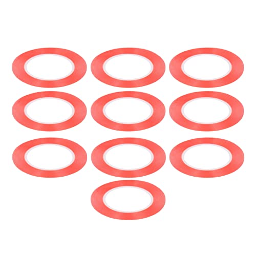 Estink Doppelseitiges Klebeband Starke Viskosität Wasserdichte Firma Fixation Red Pet Montage -Klebeband für Elektronische Geräte, 10 PCs (2mm) von Estink