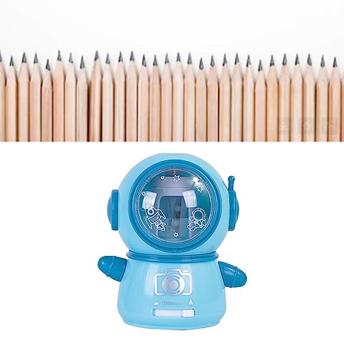 Estink Elektrischer Bleistiftspitzer -Raumleute Design Niedlich Sicher Flexibel für das Haus Im Klassenzimmer, USB -Batterie für Studenten und Fachkräfte (blau+grün) von Estink