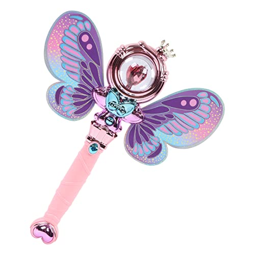 Estink Handheld -Leuchten mit Abnehmbaren Flügeln, Musikalischer Feen -Requisite für , Sicherer und Langlebiger Rosa Elf Zauberstab für 3 Jahre Alt und Höher (Rot) von Estink