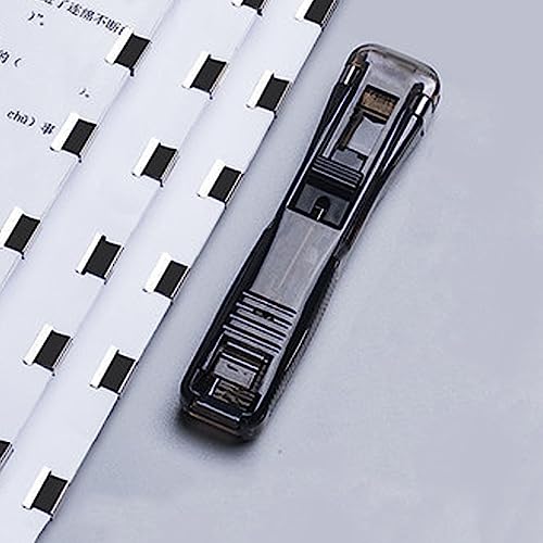Estink Handheld -Papierclip -Dispenser Multifunktionales Zeitsparen für den Haltbaren Klemme Hefter für Student Testpapiere, Leichtes und Kleines, Hochwertiges Kunststoffmaterial (BLACK) von Estink