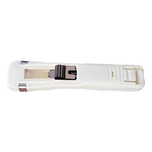 Estink Handheld -Papierclip -Dispenser Multifunktionales Zeitsparen für den Haltbaren Klemme Hefter für Student Testpapiere, Leichtes und Kleines, Hochwertiges Kunststoffmaterial (WHITE) von Estink