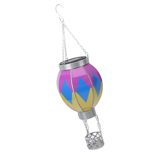 Estink Hanging Air Ballon Solar Laternen Einfache Installationslampe für Picknicks Im Freien Aktivitäten Eisen (kleine Größe) von Estink