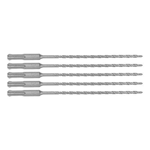 Estink Hohe Härte 2 Flötenspiralkarbidspitze Aufprallbohrer für Mauerwerk - Packung von 5 für Ziegelstein Beton Beton (5 mm) von Estink