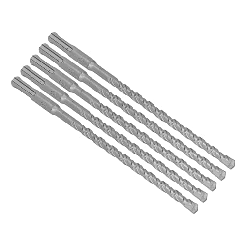 Estink Hohe Härte 2 Flötenspiralkarbidspitze Aufprallbohrer für Mauerwerk - Packung von 5 für Ziegelstein Beton Beton (8 mm) von Estink