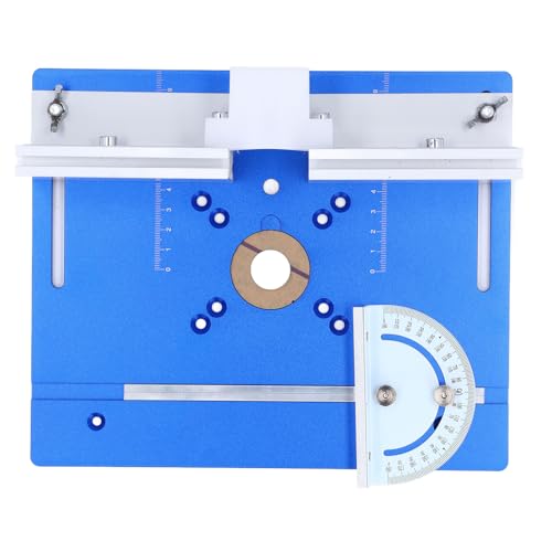 Estink Holzbearbeitungs -Aluminium -Routertisch Einsatzplatte, Vielseitiges Flip Board Zum Schnitzenmahlen, Ideal für Hobbyisten und Profis (BLUE) von Estink