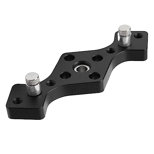 Estink Kompakte Holzbearbeitungs -Selbstzentrum -Dübel Jig Loch Loch Puncher Lokator für Brettverbindung, Einfach zu Transportieren und zu Verwenden, Aluminiumlegierung (BLACK) von Estink