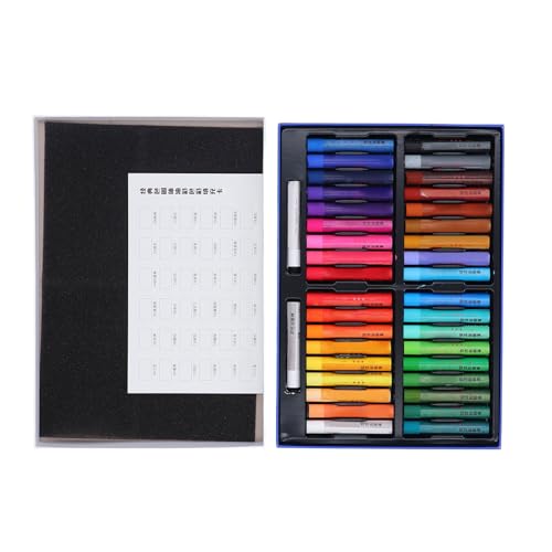 Estink Lebendiger Mischöl Pastell -Set Glatte Adhäsion Öl Buntstift Pastell Zum Schreiben von Zeichnen, 38 Farben für Sketcher -Anfänger (36+2) von Estink