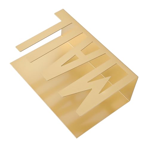 Estink Mail -Organisator Stilvoller Metal -Desktop Halter für Bills Letters, Robustes Design für Büro und Wohnkultur, Eisenmaterial (GOLD) von Estink
