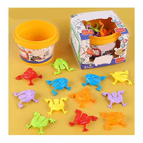 Estink Plastikfrosch -Sprungspielzeugset mit Aufbewahrungseimer - Finger Pressendefrösch für Babys Farbenfrohe Springende Frösche für Multiplayer Wettbewerb, Partyunterhaltung (Geschenkbox-Verpackung) Estink Plastikfrosch -Sprungspielzeugset mit Aufbewahrungseimer - Finger Pressendefrösch für Babys Farbenfrohe Springende Frösche für Multiplayer Wettbewerb, Partyunterhaltung (Geschenkbox-Verpackung) von Estink