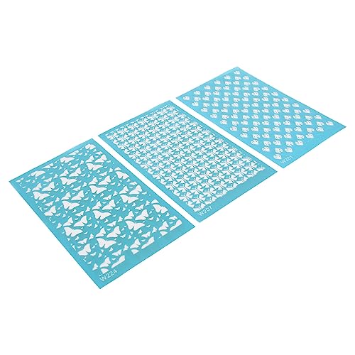 Estink Polymer-Ton-Seidenbildschirmschablonen 3-Pack-Kleberschablonen für Schmuckherstellung und Handwerksprojekte (201, 207, 224) von Estink