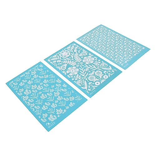 Estink Polymer-Ton-Seidenbildschirmschablonen 3-Pack-Kleberschablonen für Schmuckherstellung und Handwerksprojekte (208, 210, 223) von Estink