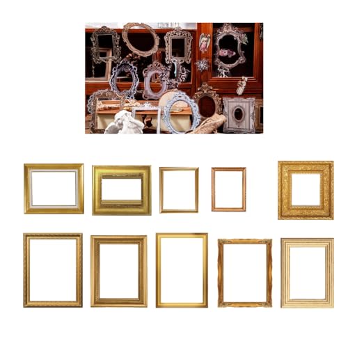 Estink Retro Spiegelrahmen Haustierabziehbilder für DIY -Hand Crafts Scrapbooking - Exquisites Design 20 Stück Dekoration Aufkleber für Fotoalbum (Typ 1) von Estink