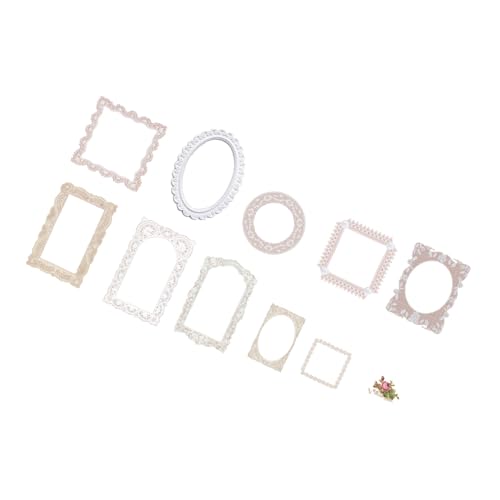Estink Retro Spiegelrahmen Haustierabziehbilder für DIY -Hand Crafts Scrapbooking - Exquisites Design 20 Stück Dekoration Aufkleber für Fotoalbum (Typ 3) von Estink