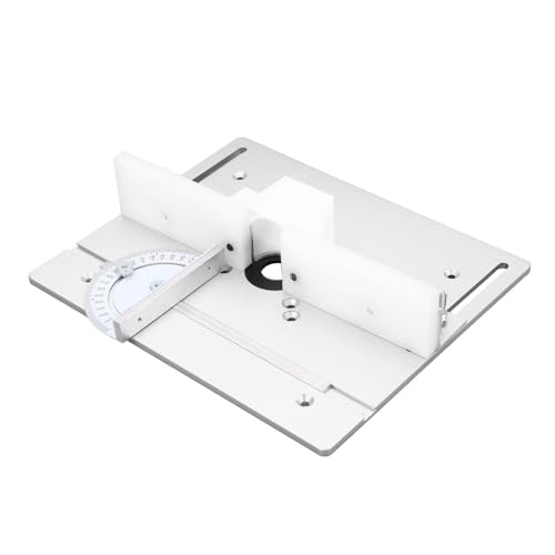 Estink Router Lift System Kit Aluminium Holzbearbeitung Basisplatte für Routertischsäge, Genaue Router -Lift, Metall Liftsystem Kit für Holzbearbeitungsbegeisterte (SILVER) von Estink