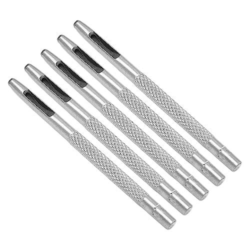 Estink Scharfe Kohlenstoffstahl -Leder -Loch Loch Werkzeug für Lederhandwerk, 20 Stück Runde Kit für Kleidungshandtaschen (2,5 mm) von Estink