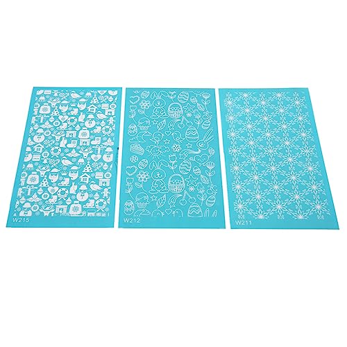 Estink Seidenbildschirmschablonen Wiederverwendbares für Polymerton T-Shirts Leinwandbrille, Übung Praktische Fähigkeiten für Handwerksliebhaber (211 212 215) von Estink