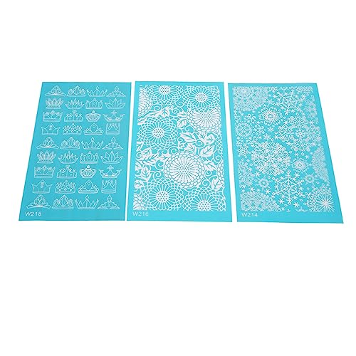 Estink Seidenbildschirmschablonen Wiederverwendbares für Polymerton T-Shirts Leinwandbrille, Übung Praktische Fähigkeiten für Handwerksliebhaber (214 216 218) von Estink