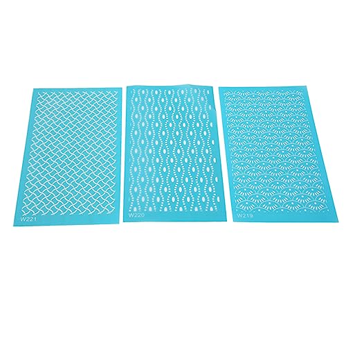 Estink Seidenbildschirmschablonen Wiederverwendbares für Polymerton T-Shirts Leinwandbrille, Übung Praktische Fähigkeiten für Handwerksliebhaber (219 220 221) von Estink