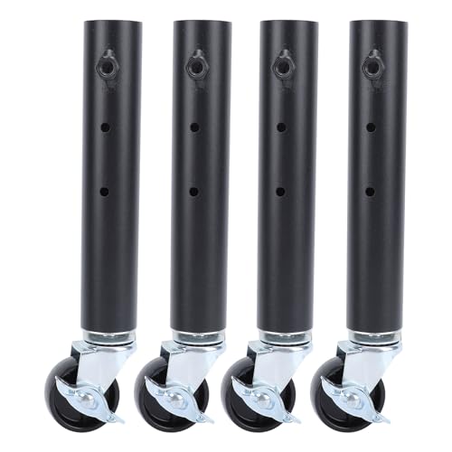 Estink Stabiles Möbelbein mit Schnürrädern, Carbon -Stahl -Tisch Bein Strecker für Schrank, Couchtisch, 4 Pack von 4 (27 cm) von Estink