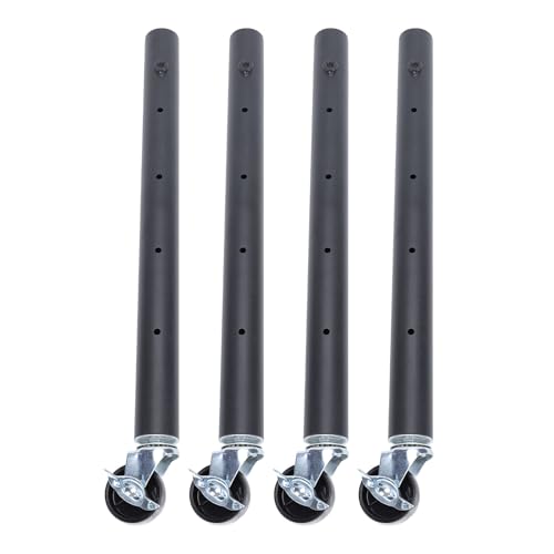 Estink Stabiles Möbelbein mit Schnürrädern, Carbon -Stahl -Tisch Bein Strecker für Schrank, Couchtisch, 4 Pack von 4 (51 cm) von Estink