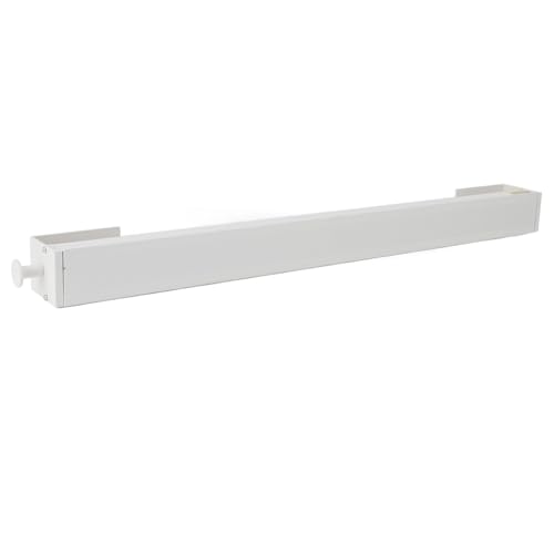 Estink Teleskope Versenkbare Wäscherei Trockenständer Langlebige Premium -Wandmontage Klappkleidung für Innenfenster mit 8 Haken für Balkon Space Aluminium (White) von Estink