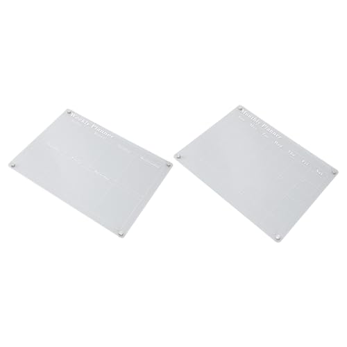 Estink Transparente Acrylmagnetkalenderplatine Strong Magnete Clear Writing, 15,7 X 11,8 Zoll Größe für den Gebrauch von Home Office (Wöchentliches Board + Monatsboard) von Estink